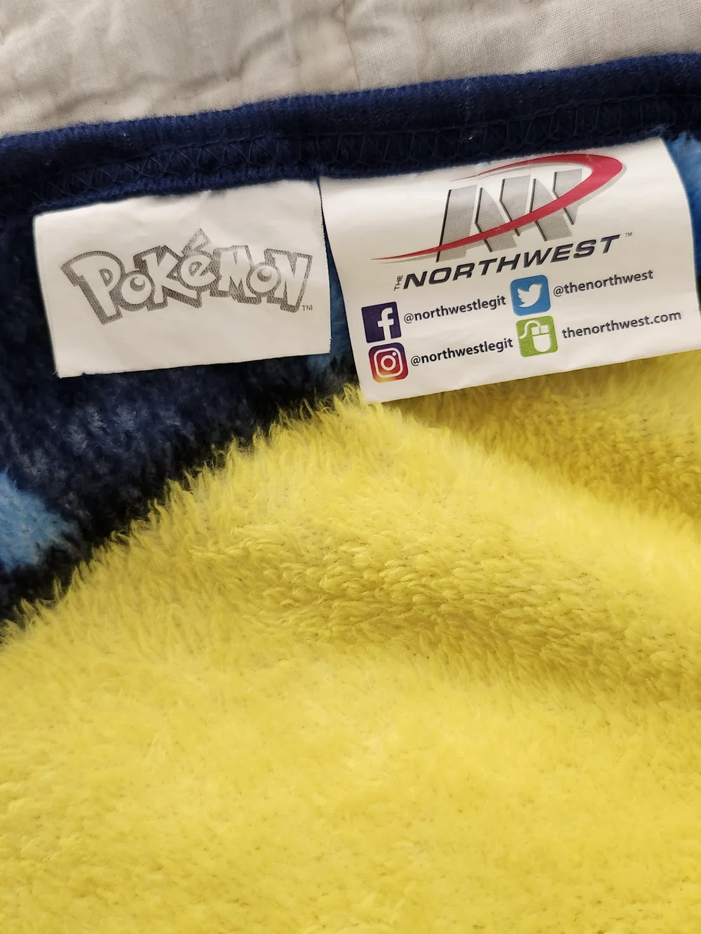 The Northwest Pokemon Pokeball Power Pikachu Blue Throw Blanket Kids Plush Soft